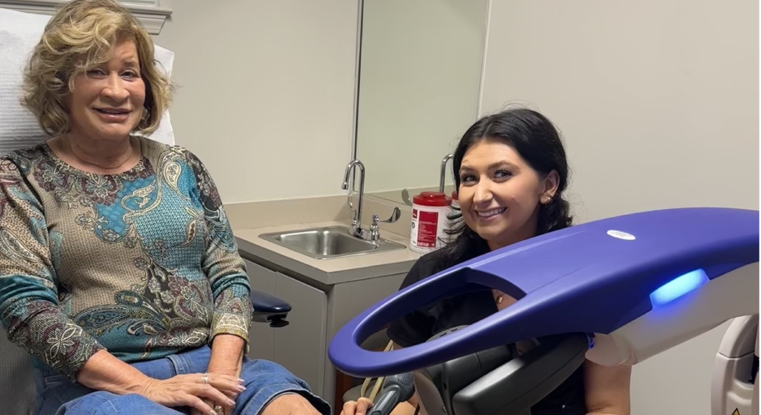 Patient during treatment